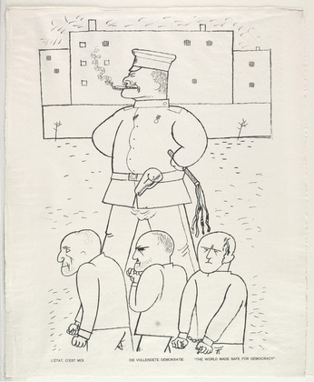 George Grosz. "The World Made Safe for Democracy" (Die vollendete Demokratie) from the portfolio God with Us (Gott mit uns). (1919, published 1920)
