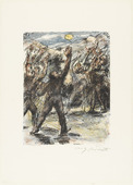Lovis Corinth. The Oath on Rütli (Der Schwur auf dem Rütli) from William Tell (Wilhelm Tell). (1923-24, published 1925)