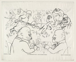 George Grosz. Blood is the Best Sauce (Die Kommunisten fallen - und die Devisen steigen) from the portfolio God with Us (Gott mit uns). (1919, published 1920)