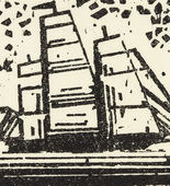Lyonel Feininger. Three-Masted Square-Rigger (Dreimastiges Rahschiff). (1937)