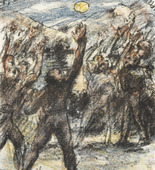 Lovis Corinth. The Oath on Rütli (Der Schwur auf dem Rütli) from William Tell (Wilhelm Tell). (1923-24, published 1925)
