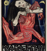 Oskar Kokoschka. Pietà (Poster for Murderer, Hope of Women). 1909