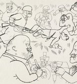 George Grosz. Blood is the Best Sauce (Die Kommunisten fallen - und die Devisen steigen) from the portfolio God with Us (Gott mit uns). (1919, published 1920)