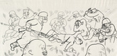 George Grosz. Blood is the Best Sauce (Die Kommunisten fallen - und die Devisen steigen) from the portfolio God with Us (Gott mit uns). (1919, published 1920)