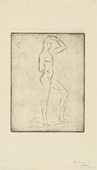 Wilhelm Lehmbruck. Man Ascending (Emporsteigender Mann). (1912-1913, printed 1920)