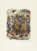 Lovis Corinth. The Raising of the Hat (Die Aufrichtung des Hutes) from William Tell (Wilhelm Tell). (1923-24, published 1925)