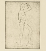 Wilhelm Lehmbruck. Man Ascending (Emporsteigender Mann). (1912-1913, printed 1920)