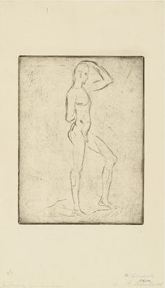 Wilhelm Lehmbruck. Man Ascending (Emporsteigender Mann). (1912-1913, printed 1920)