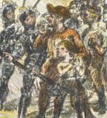 Lovis Corinth. Tell and His Son in Front of the Hat (Tell und sein Sohn vor dem Hut) from William Tell (Wilhelm Tell). (1923-24, published 1925)