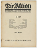Die Aktion, vol. 3, no. 50. December 13, 1913