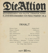 Die Aktion, vol. 3, no. 50. December 13, 1913
