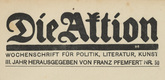 Die Aktion, vol. 3, no. 50. December 13, 1913