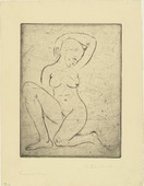 Wilhelm Lehmbruck. Kneeling Woman, Small (Kniende, klein). (1910)