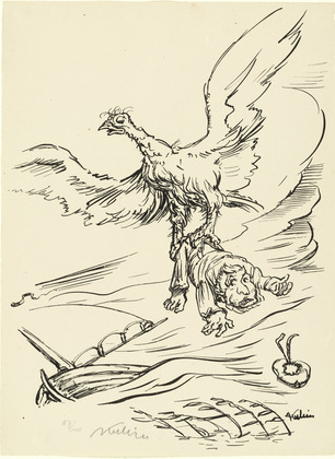 Alfred Kubin. Abduction (Entführung) from the periodical Der Ararat , vol. 2, no. 2 (Feb 1921). (1921)