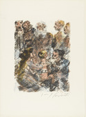 Lovis Corinth. The Death of Attinghausen (Der Tod Attinghausens) from William Tell (Wilhelm Tell). (1923-24, published 1925)