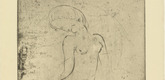 Wilhelm Lehmbruck. Seated Girl with Bent Head (Sitzendes Mädchen, Kopf geneigt). (1912)