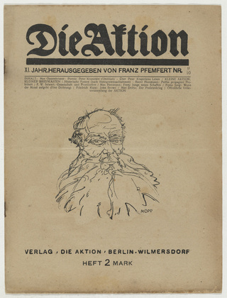 Die Aktion, vol. 11, no. 9/10. March 5, 1921