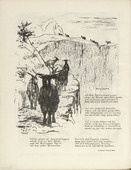 August Gaul. Mountain Goats (Bergziegen) (border, folio 31 verso) from the periodical Der Bildermann, vol. 1, no. 15 (Nov 1916). 1916