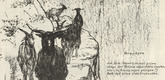 August Gaul. Mountain Goats (Bergziegen) (border, folio 31 verso) from the periodical Der Bildermann, vol. 1, no. 15 (Nov 1916). 1916