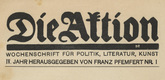 Die Aktion, vol. 4, no. 1. January 3, 1914