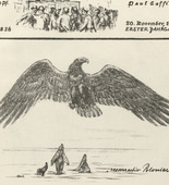 August Gaul. The Eagle (Der Adler) (front cover, folio 32) from the periodical Der Bildermann, vol. 1, no. 16 (Nov 1916). 1916