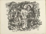 Oskar Kokoschka. Gethsemane (plate, folio 33 verso) from the periodical Der Bildermann, vol. 1, no. 16 (Nov 1916). 1916