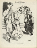 Ottomar Starke. The New Society: Plate 6 (Die neue Gesellschaft: Blatt 6) (plate, folio 34 verso) from the periodical Der Bildermann, vol. 1, no. 17 (December 1916). (1916)