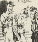 Ottomar Starke. The New Society: Plate 6 (Die neue Gesellschaft: Blatt 6) (plate, folio 34 verso) from the periodical Der Bildermann, vol. 1, no. 17 (December 1916). (1916)