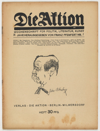 Die Aktion, vol. 4, no. 7. February 14, 1914
