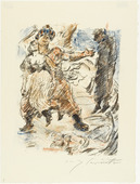 Lovis Corinth. Aline Falls into the Hands of Corsairs (Aline fällt in die Hand der Korsaren) from The Queen of Golconda (Die Königin von Golkonde). (1920/21)