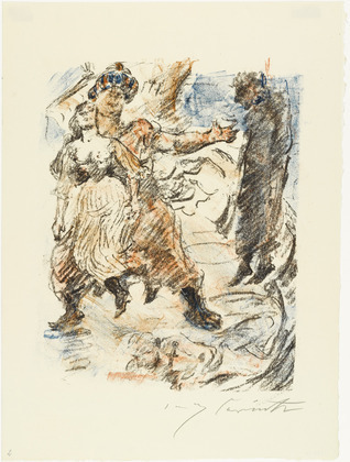 Lovis Corinth. Aline Falls into the Hands of Corsairs (Aline fällt in die Hand der Korsaren) from The Queen of Golconda (Die Königin von Golkonde). (1920/21)