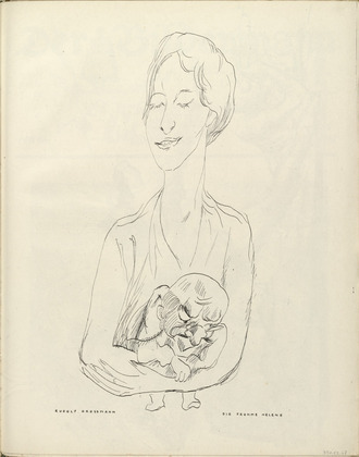 Rudolf Grossmann. Pious Helene (Die fromme Helene) (plate, folio 35) from the periodical Der Bildermann, vol. 1, no. 17 (Dec 1916). 1916