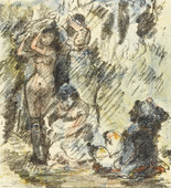 Lovis Corinth. Aline Adorned as Queen Again (Aline wird wieder als Königin geschmückt) from The Queen of Golconda (Die Königin von Golkonde). (1920/21)