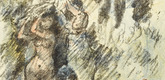 Lovis Corinth. Aline Adorned as Queen Again (Aline wird wieder als Königin geschmückt) from The Queen of Golconda (Die Königin von Golkonde). (1920/21)