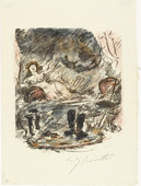 Lovis Corinth. Reunion with Aline, Now a Countess (Wiedervereinigung mit der zur Gräfin emporgestiegenen Aline) from The Queen of Golconda (Die Königin von Golkonde). (1920/21)