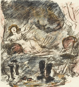 Lovis Corinth. Reunion with Aline, Now a Countess (Wiedervereinigung mit der zur Gräfin emporgestiegenen Aline) from The Queen of Golconda (Die Königin von Golkonde). (1920/21)