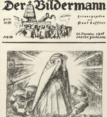 Ernst Barlach. Give Us Peace! (Dona nobis pacem!) (front cover, folio 36) from the periodical Der Bildermann, vol. 1, no. 18 (Dec 1916). 1916