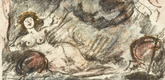 Lovis Corinth. Reunion with Aline, Now a Countess (Wiedervereinigung mit der zur Gräfin emporgestiegenen Aline) from The Queen of Golconda (Die Königin von Golkonde). (1920/21)