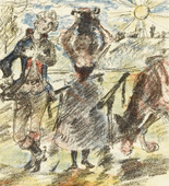 Lovis Corinth. The Young Hunter Greets Aline (Der junge Jäger begrüsst Aline) from The Queen of Golconda (Die Königin von Golkonde). (1920/21)