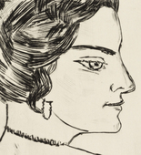 Max Beckmann. Naila in Profile (Portrait of "Frau H.M.") (Naila im Profil [Bildnis Frau H.M.]). (1923, published probably 1923)