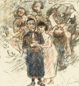 Lovis Corinth. Aline and the Minister (Aline und der Pfarrer) from The Queen of Golconda (Die Königin von Golkonde). (1920/21)