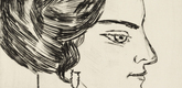 Max Beckmann. Naila in Profile (Portrait of "Frau H.M.") (Naila im Profil [Bildnis Frau H.M.]). (1923, published probably 1923)