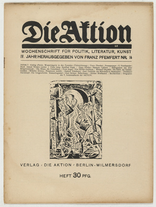 Die Aktion, vol. 4, no. 14. April 4, 1914