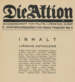 Die Aktion, vol. 4, no. 15. April 11, 1914