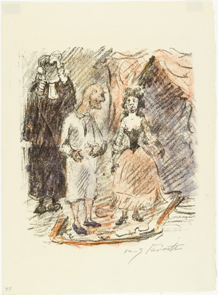Lovis Corinth. Aline and the President (Aline und der Präsident) from The Queen of Golconda (Die Königin von Golkonde). (1920/21)