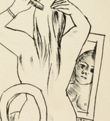 Max Beckmann. Before the Mirror (Vor dem Spiegel). (1923)