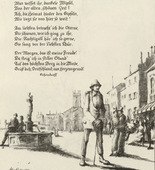 Klaus Richter. Untitled, illustration to Eichendorff's poem "Homesickness" (Heimweh) (border, 2nd song, folio 40) from the periodical Der Bildermann, supplement to vol. 1, no. 3 (May 1916). 1916