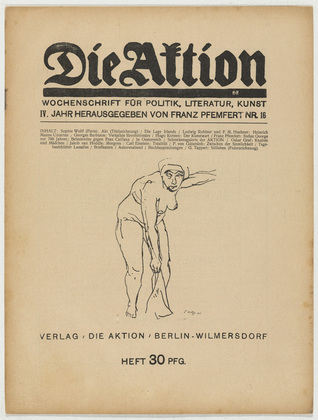 Die Aktion, vol. 4, no. 16. April 18, 1914