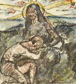 Lovis Corinth. Aline and Her Lover in Old Age in the Valley of Their Youth (Aline und der Geliebte als alte Leute in ihrem Jugendtal) from The Queen of Golconda (Die Königin von Golkonde). (1920/21)