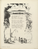 Max Slevogt. Untitled, illustration to Heinrich Heine's poem "Where?" ("Wo?") (border, 5th song, folio 43) from the periodical Der Bildermann, supplement to vol. 1, no. 9 (Aug 1916). 1916
